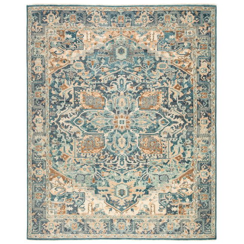 Jaipur Living Elyas Hand-Knotted Medallion Blue/ Ivory Area Rug (10