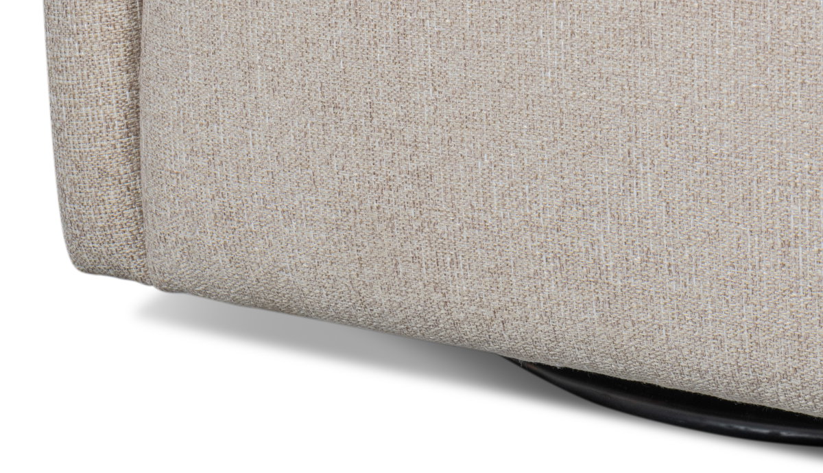 Bronson Swivel Chair, by Sarreid, 2'8" length x 2'6" width x 2'8" height View 5