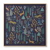Rifle Paper Co. x Loloi Navy Menagerie Wall Art, Wall Hanging, 31" length x 31" width thumbnail 1