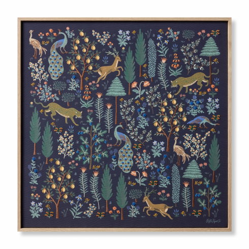 Rifle Paper Co. x Loloi Navy Menagerie Wall Art