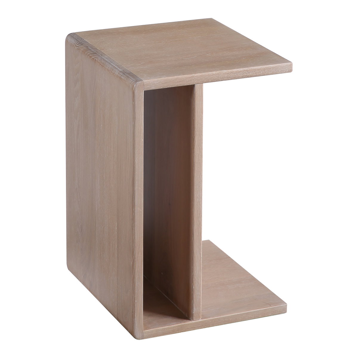Hiroki Accent Table White Oak, Side & End Table by Moe's Home, 12.5" width x 20" height x 14" depth View 2