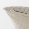 Raquel 13x21 Beige and Black Fabric Plaid Pillow Cover, Decorative Pillow by Mercana, 13" length x 21" width x 0.2" height thumbnail 8