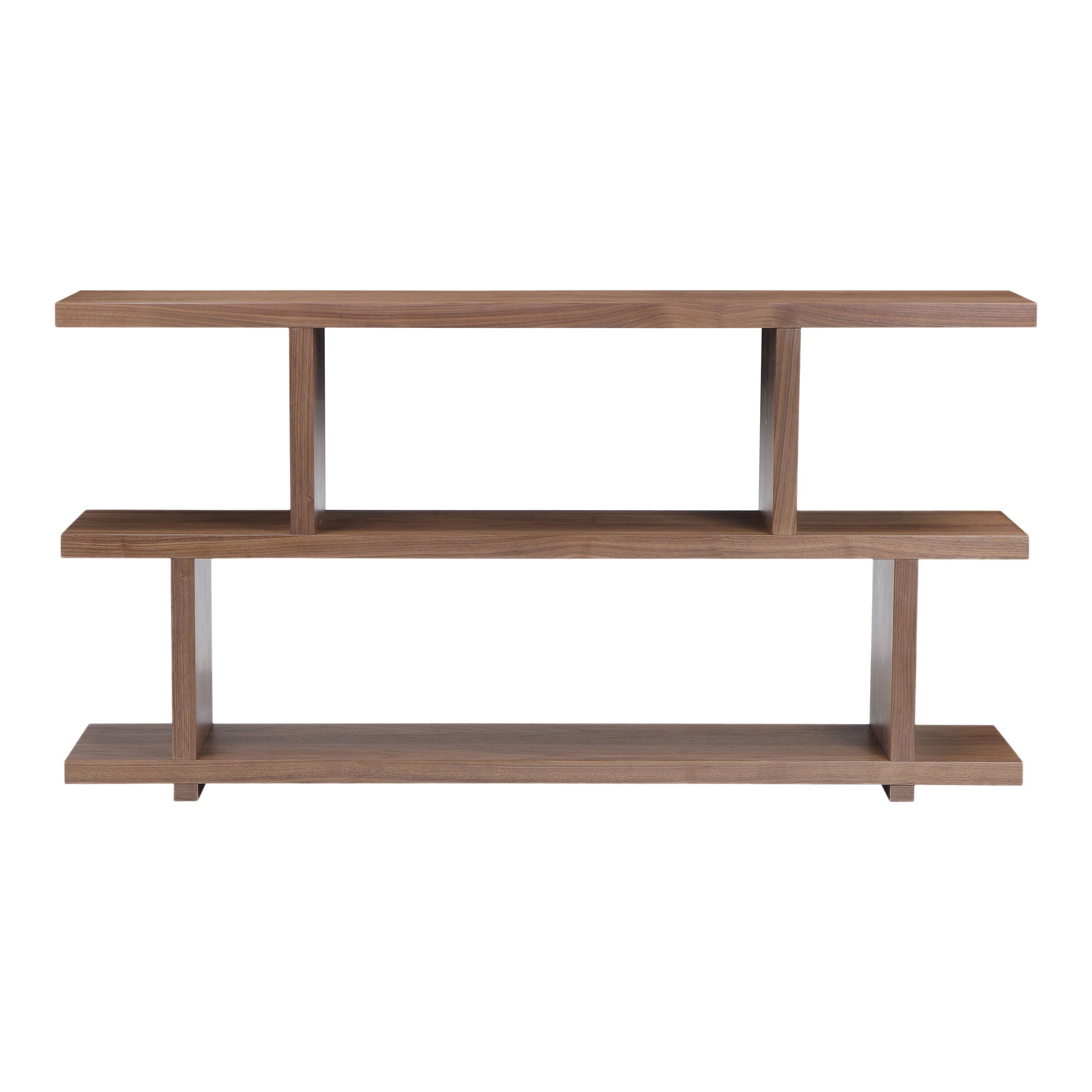 Miri Small Shelf Brown, Shelving & Bookcase by Moe's Home, 63" width x 33" height x 11" depth View 1