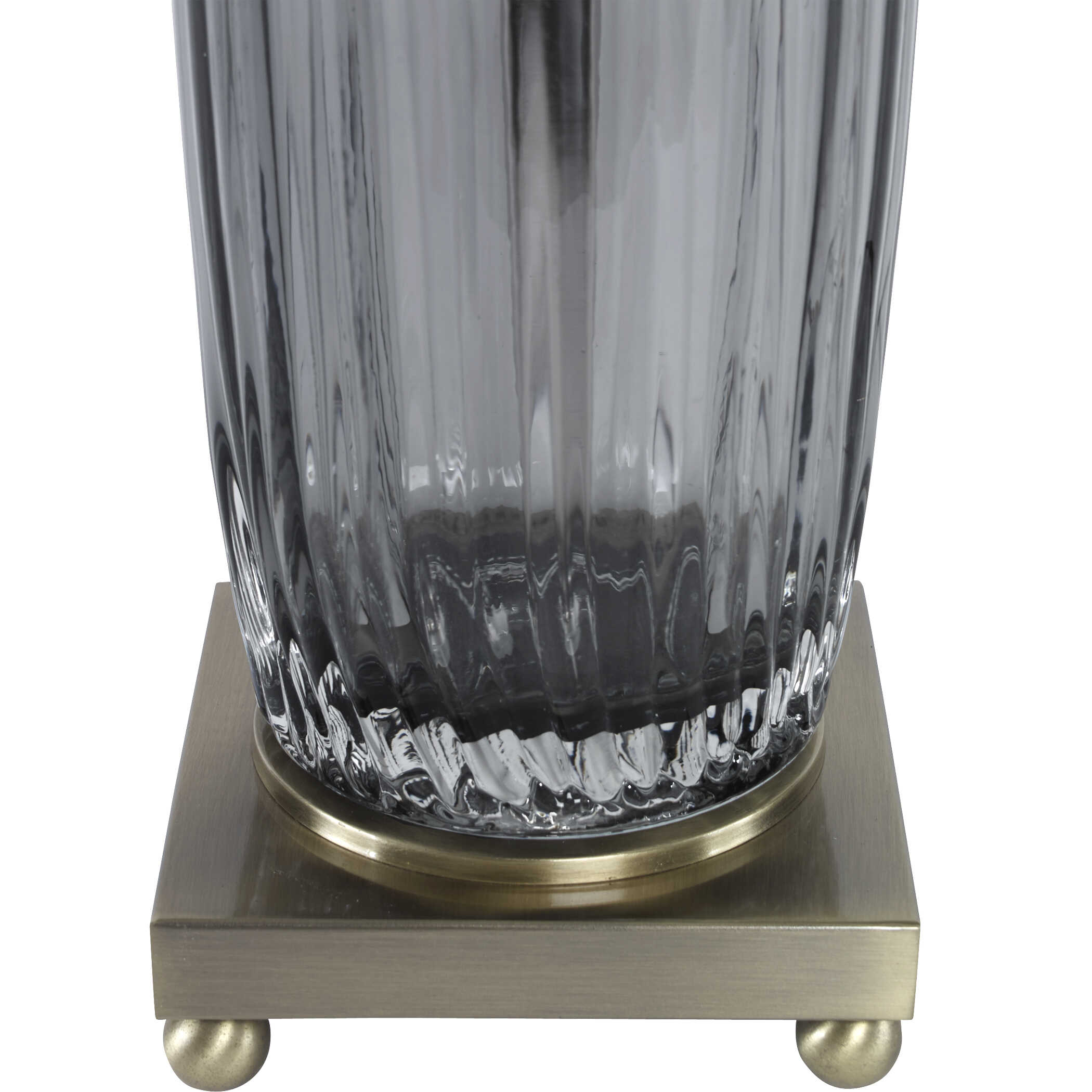 Vilminore Gray Glass Table Lamp, by Uttermost, 17" width x 33.25" height x 17" depth View 6