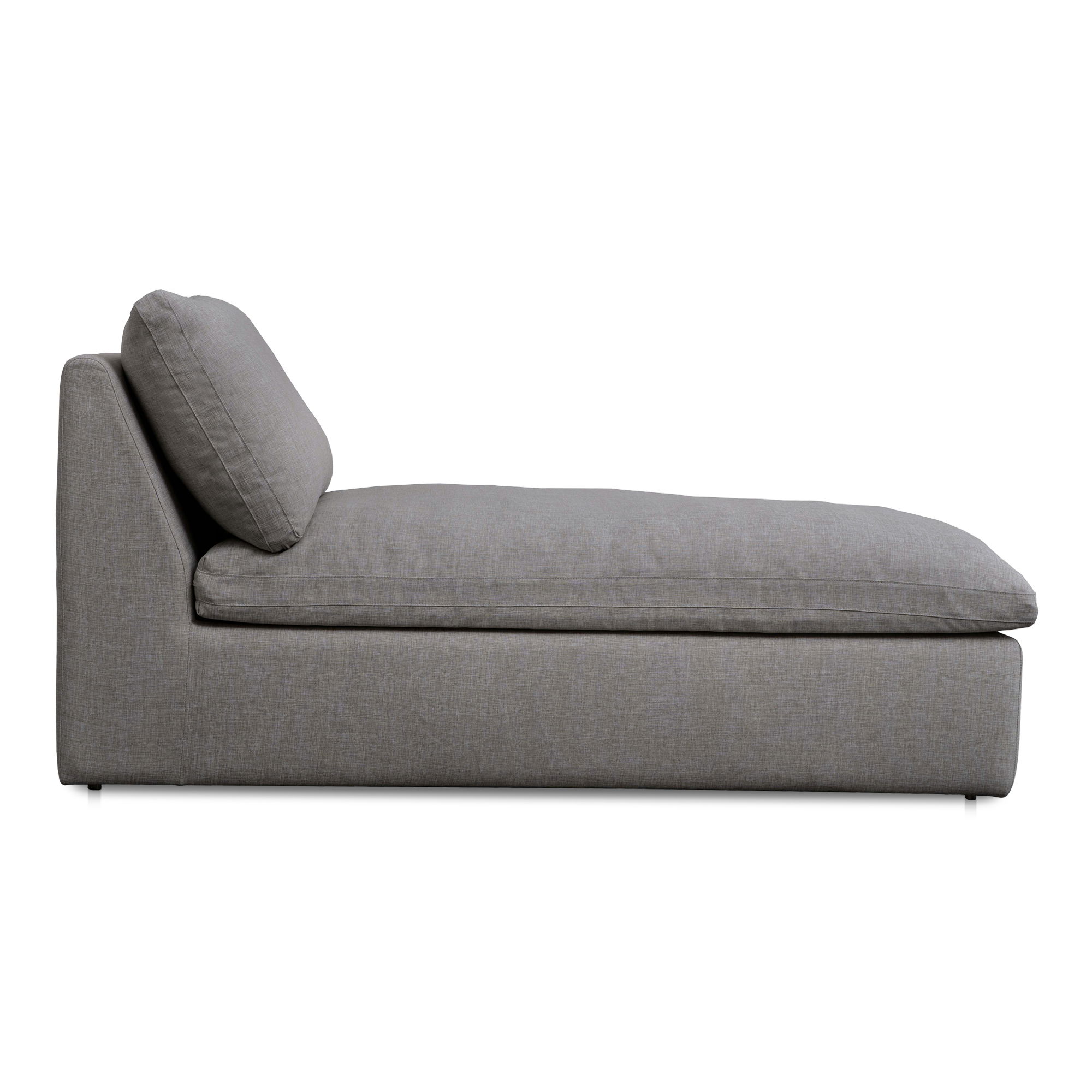Miles Outdoor Chaise Speckled Light Grey large image 