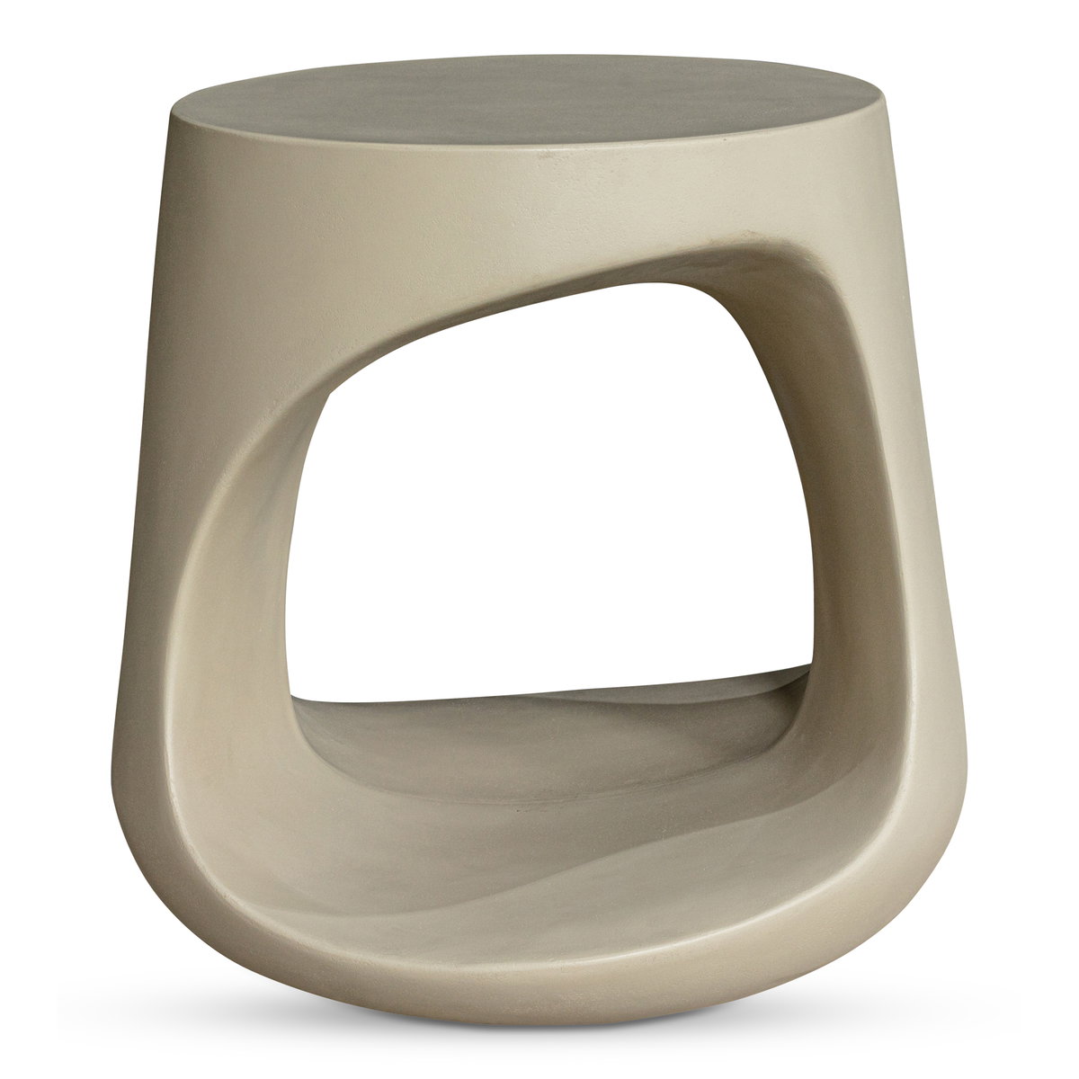 Rothko Outdoor Stool Cream, Outdoor Chair by Moe's Home, 1'5.75" width x 1'5.75" height x 1'5.5" depth View 1