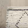 Calvert 5 x 8 Gray Cotton Hand Woven Diamond Patterned Rug thumbnail 4