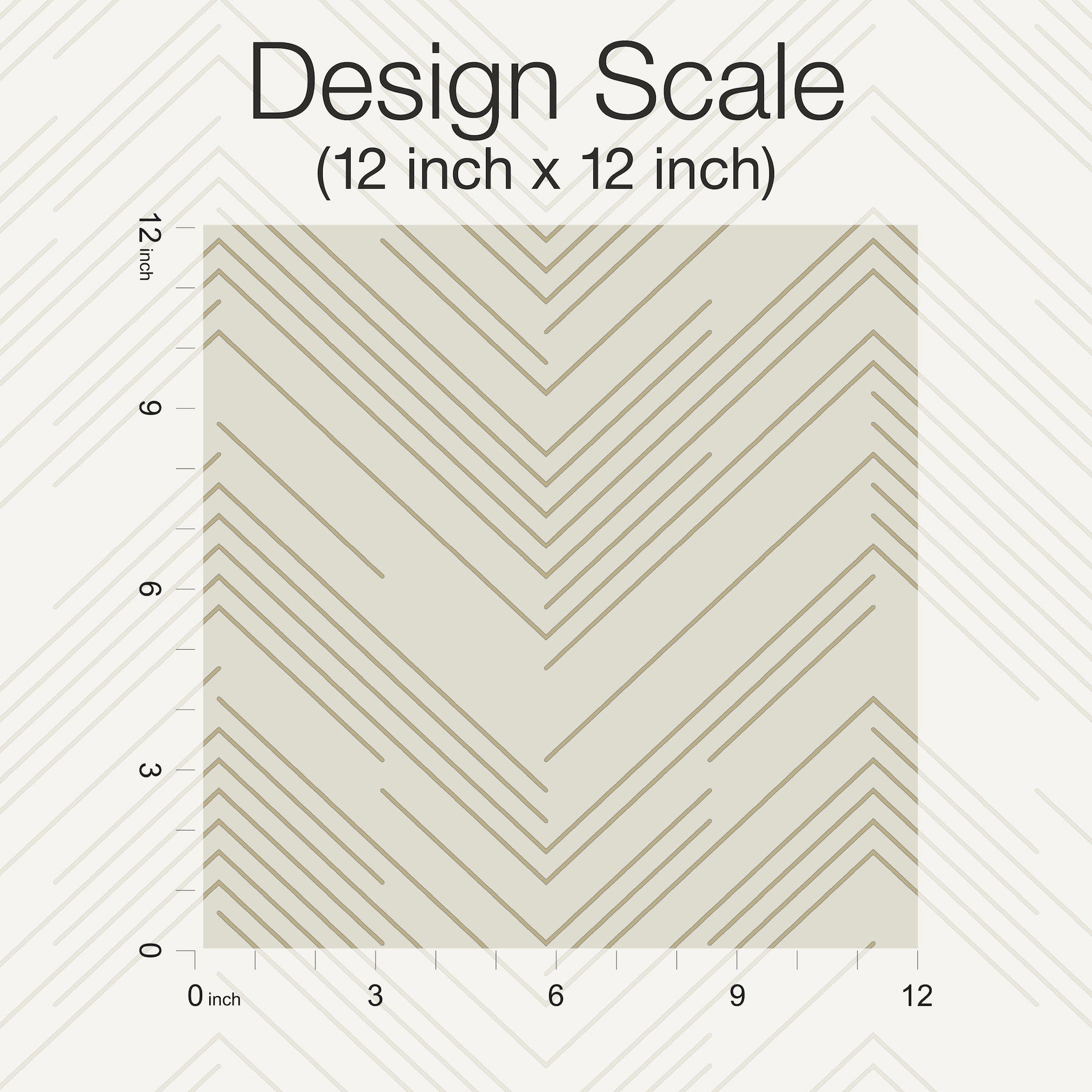 Polished Chevron Cream & Gold Wallpaper large image 