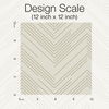 Polished Chevron Cream & Gold Wallpaper thumbnail 1
