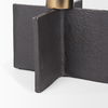 Pia Matte Black with Brushed Gold Metal Taper Candleholder (Set of 2) thumbnail 8