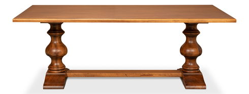 Lionisio Trestle Table, Noce Antica