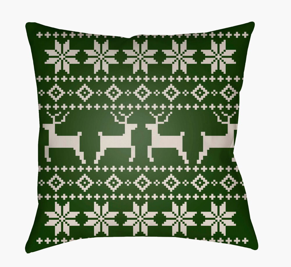 Fair Isle I Accent Pillow, Decorative Pillow by Surya, 18" length x 18" width