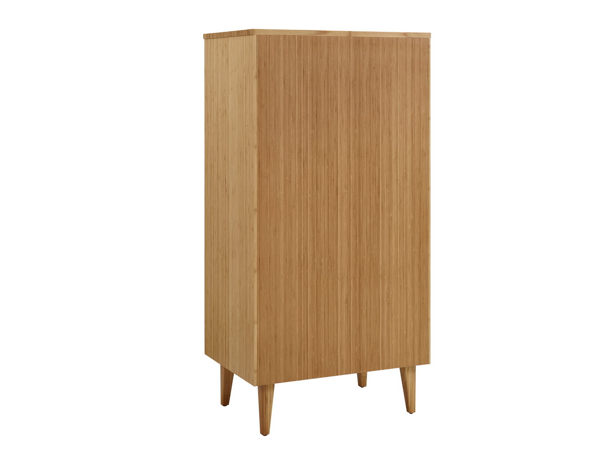 Sienna Five Drawer High Chest, Caramelized, Dresser by Greenington, 18.5" length x 26.75" width x 52.5" height View 5