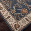Poeme Hand-Woven Tufted Wool Dark Blue Area Rug thumbnail 1