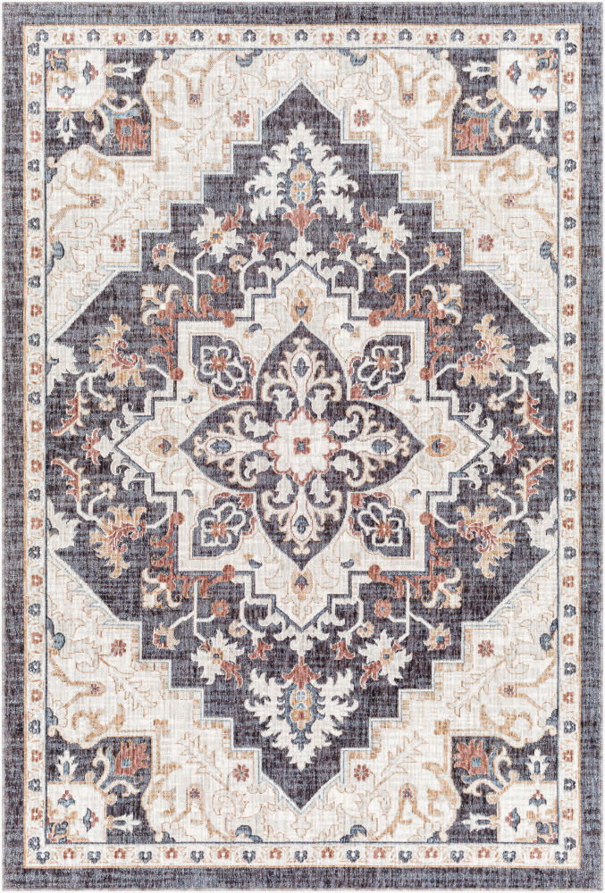 Juliet Machine Woven Rug, by Surya, 1'3.75" length x 1'3.75" width