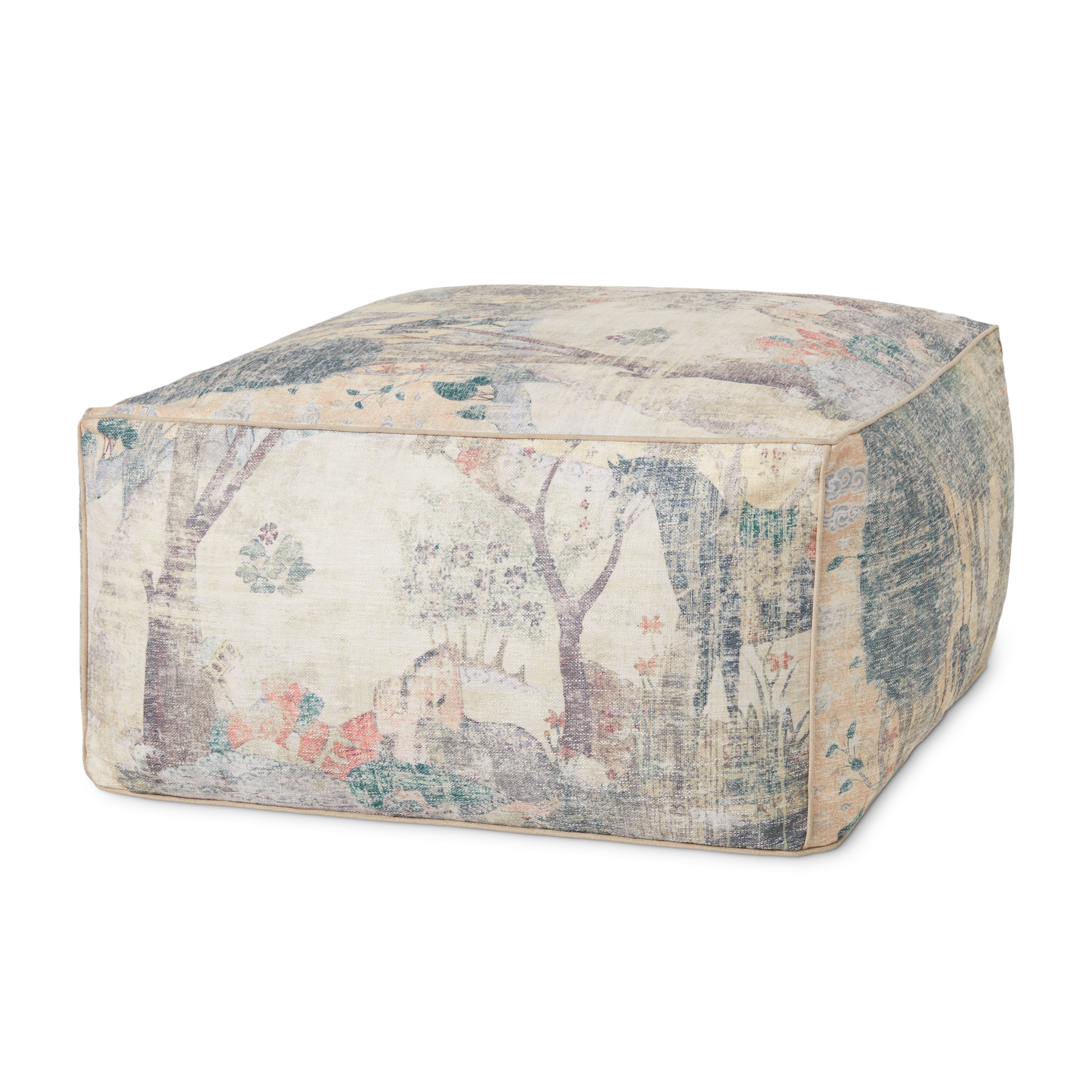 Loloi Poufs, Ottoman, 36" width x 17" height x 36" depth