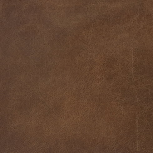 Berbick Low Back 26in Seat Counter Stool | Brown Leather with Gray Metal