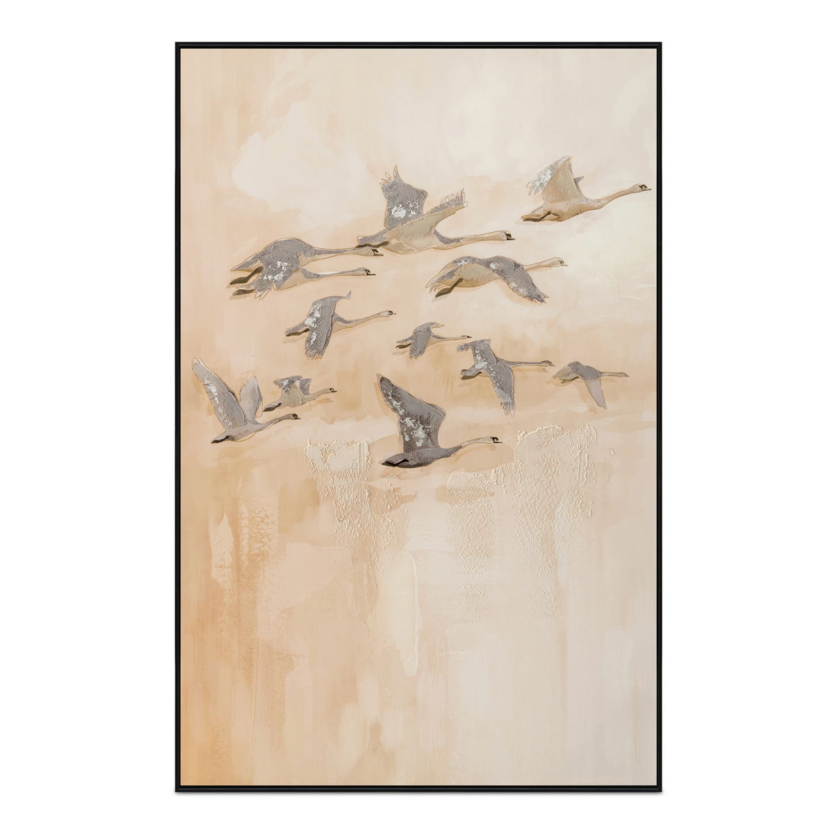 Unison Framed Painting, by Moe's Home, 32" width x 48" height x 1.75" depth View 1