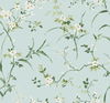 Blossom Branches Spa Blue Wallpaper thumbnail 0
