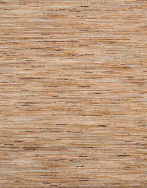 Lustrous Grasscloth Brown Wallpaper