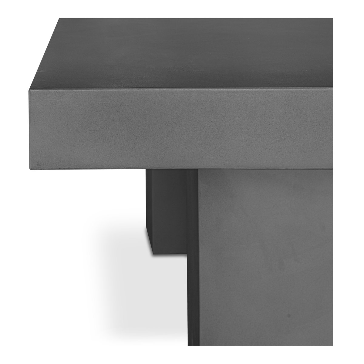 Antonius Outdoor Dining Table Grey, Outdoor Table by Moe's Home, 6'6.75" width x 2'6" height x 3'3.25" depth View 5