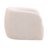 Neva Swivel Chair Cream, Accent Chair by Dovetail, 32.5" width x 28" height x 35.5" depth thumbnail 3