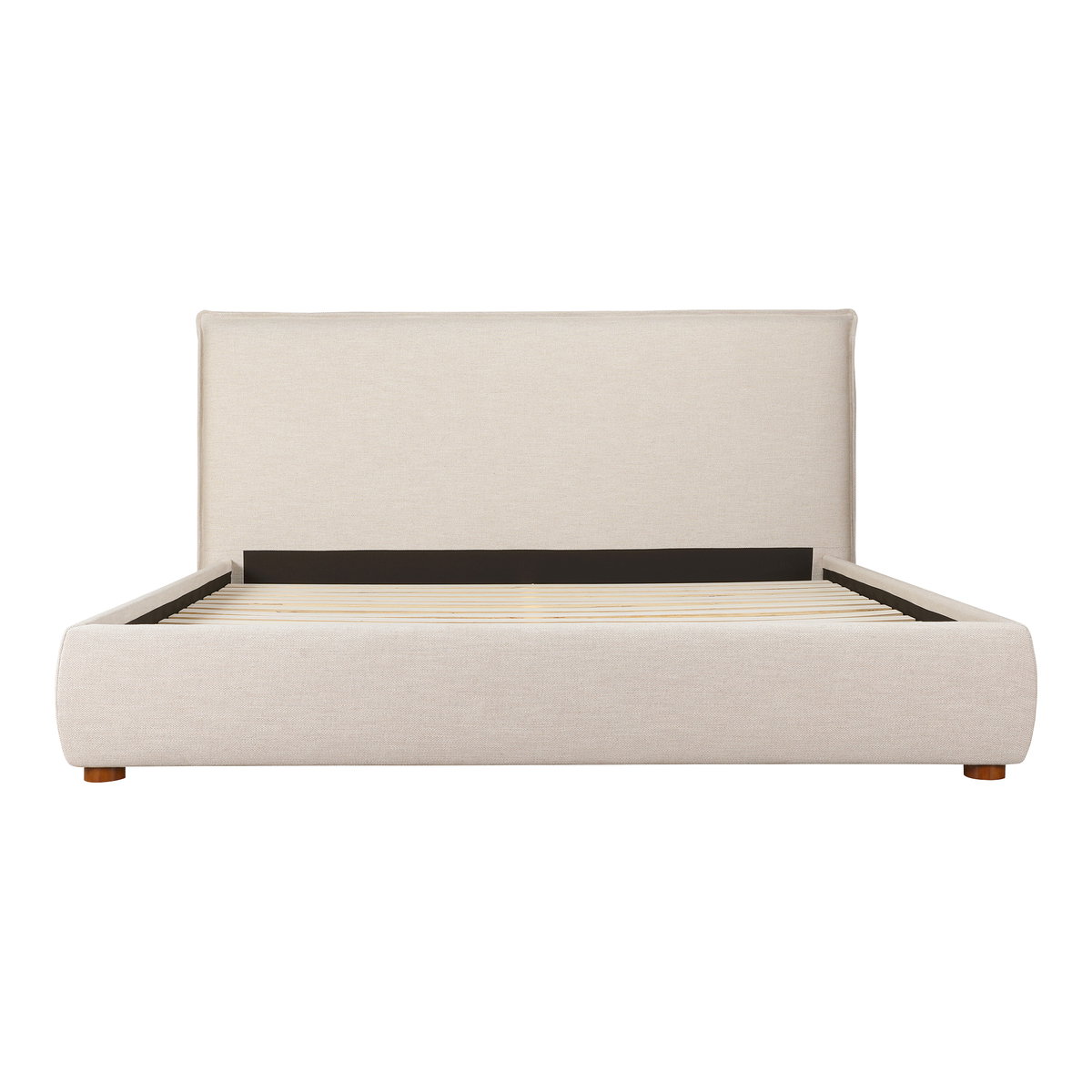 Luzon King Bed Wheat, by Moe's Home, 85.5" width x 45.5" height x 88.5" depth View 2