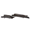Caryn Nickel Trays Set/2, Decorative Tray by Uttermost, 20.87" width x 3.25" height x 6.25" depth thumbnail 1