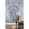 Jaipur Paisley Damas Blue Wall Mural thumbnail 2