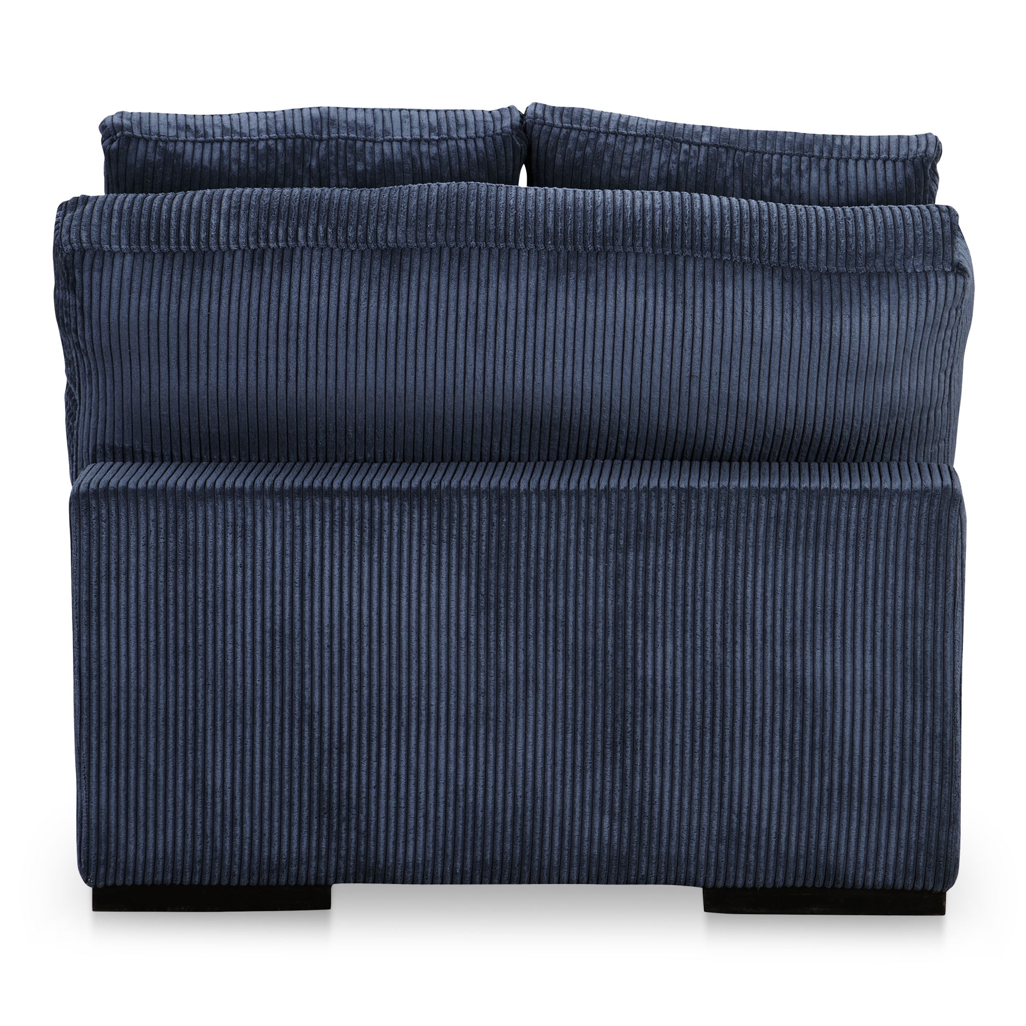 Plunge Slipper Chair Navy, Accent Chair by Moe's Home, 41.5" width x 33" height x 46" depth View 4
