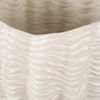 Velia Short Seashell Sculptural Cream Glazed Ceramic Vase thumbnail 6