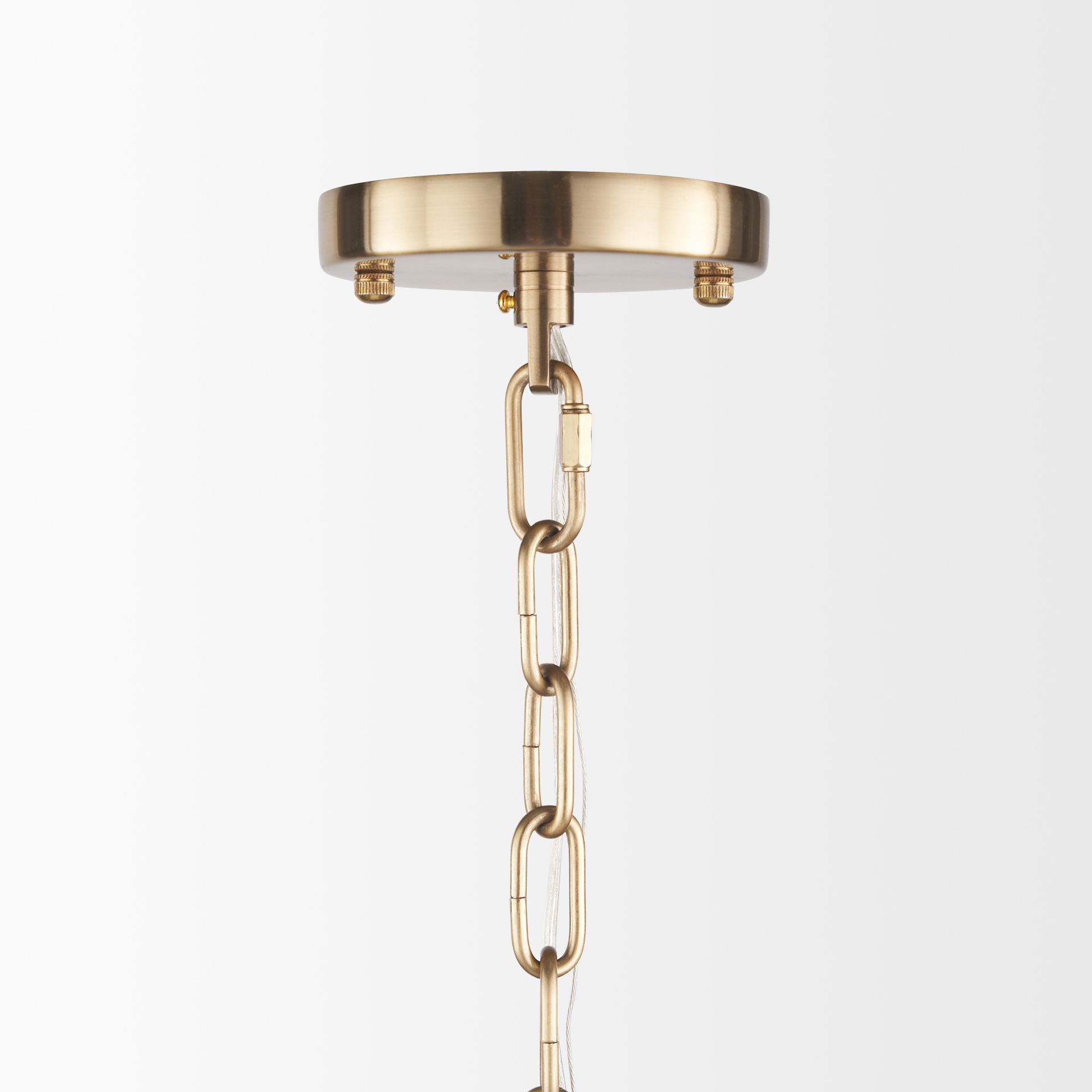 Colleen Antiqued Gold Metal 4-Light Chandelier large image 