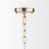 Colleen Antiqued Gold Metal 4-Light Chandelier thumbnail 3
