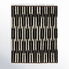 Keoka Geometric Hand Knotted Wool Dark Brown/Ivory Area Rug thumbnail 5