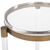 Pereira Round Acrylic Accent Table, Side & End Table by Uttermost, 13.12" width x 24.87" height x 13.12" depth thumbnail 5