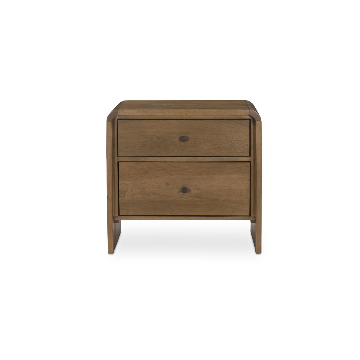 Riley Nightstand Oak, by Moe's Home, 26" width x 25" height x 16" depth View 1