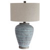 Pelia Light Aqua Table Lamp, by Uttermost, 1'5" width x 2'3.5" height x 1'5" depth thumbnail 4