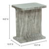 Tullia Accent Table Taupe, Side & End Table by Moe's Home, 15" width x 18" height x 12" depth thumbnail 10