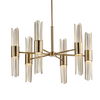 Cret 12 Light Brass Chandelier, Ceiling Light by Uttermost, 31" width x 20.62" height x 31" diameter x 31" depth thumbnail 4