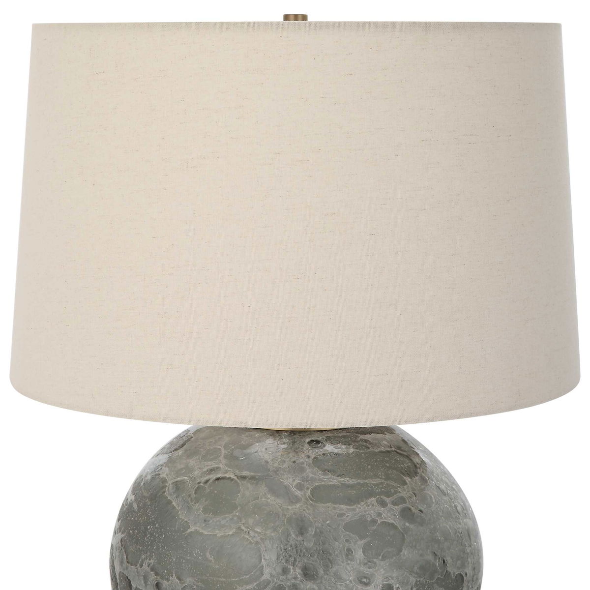 Lunia Gray Glass Table Lamp, by Uttermost, 17" width x 25" height x 17" depth View 6