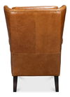 Elite Wing Lounge Chair, Cuba Brown, Seating by Sarreid, 28" length x 36" width x 40" height thumbnail 10