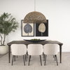 Suvan 84'L x 42'W Rectangular Dining Table | Modern | Med-Dark Brown Wood | Seats 8, by Mercana, 84" length x 42" width x 30" height thumbnail 2