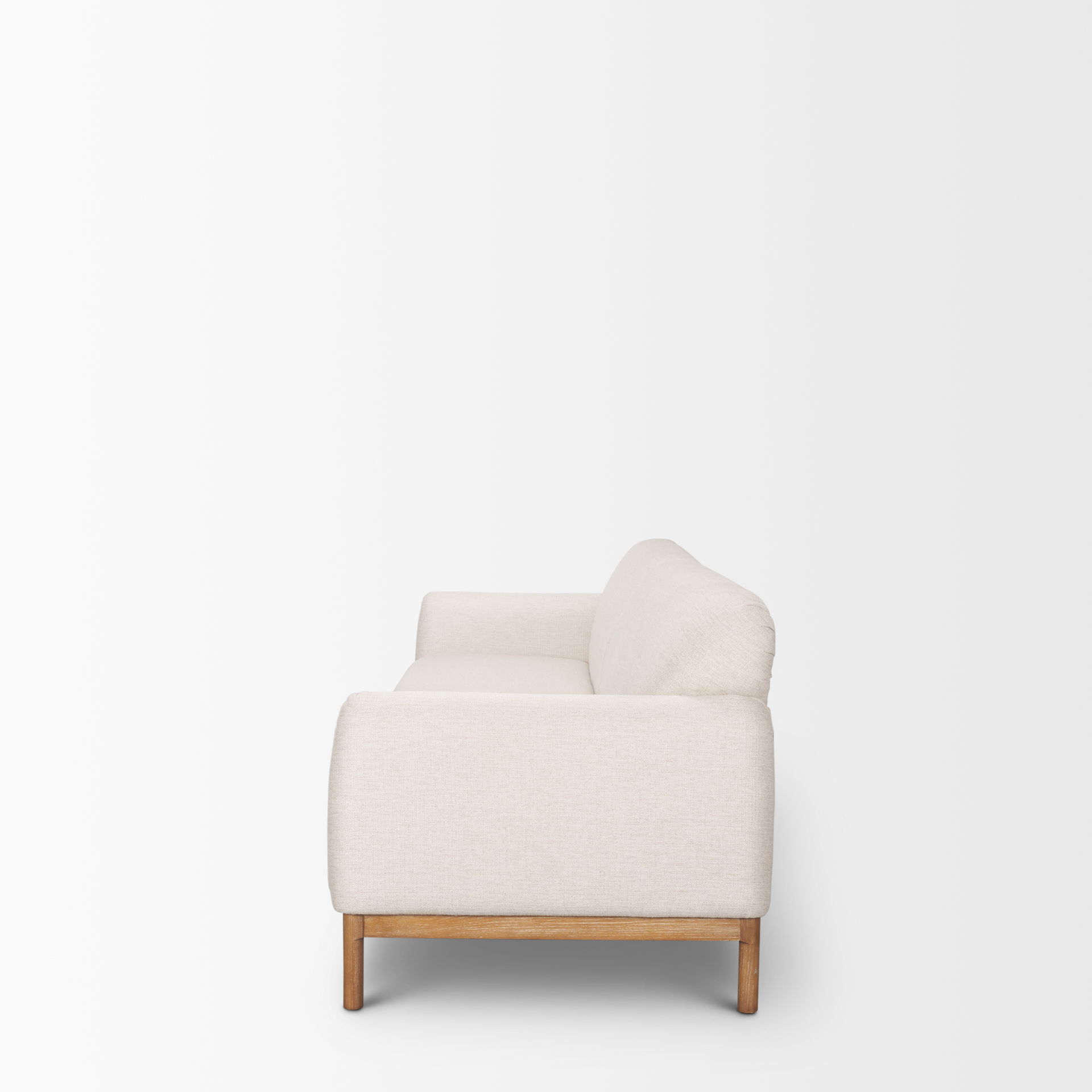 Hale Sofa with Medium Brown Wood and Oatmeal Fabric large image 