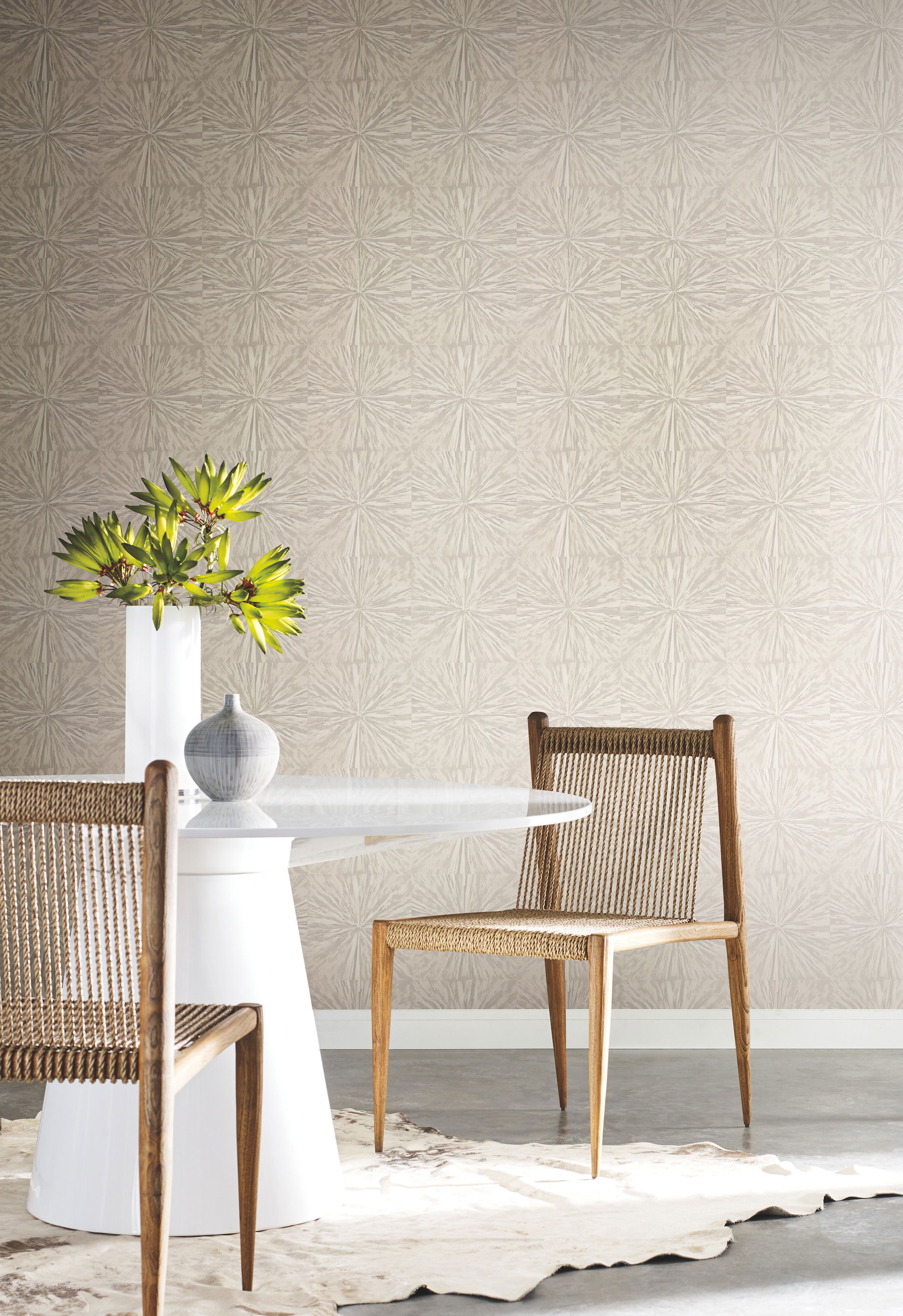 Squareburst Light Yellow Wallpaper large image 