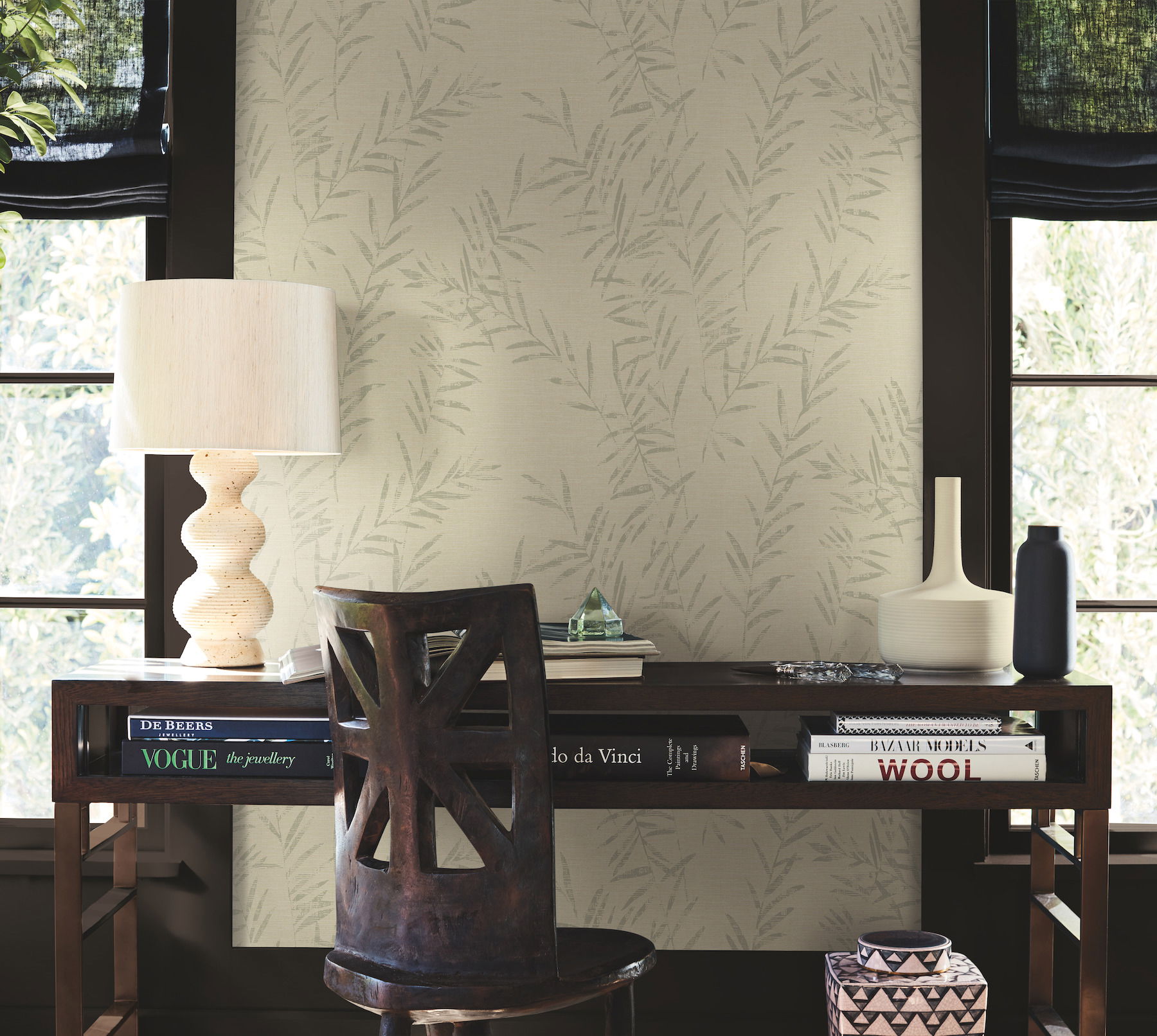 Allerton Bamboo Linen Wallpaper large image 