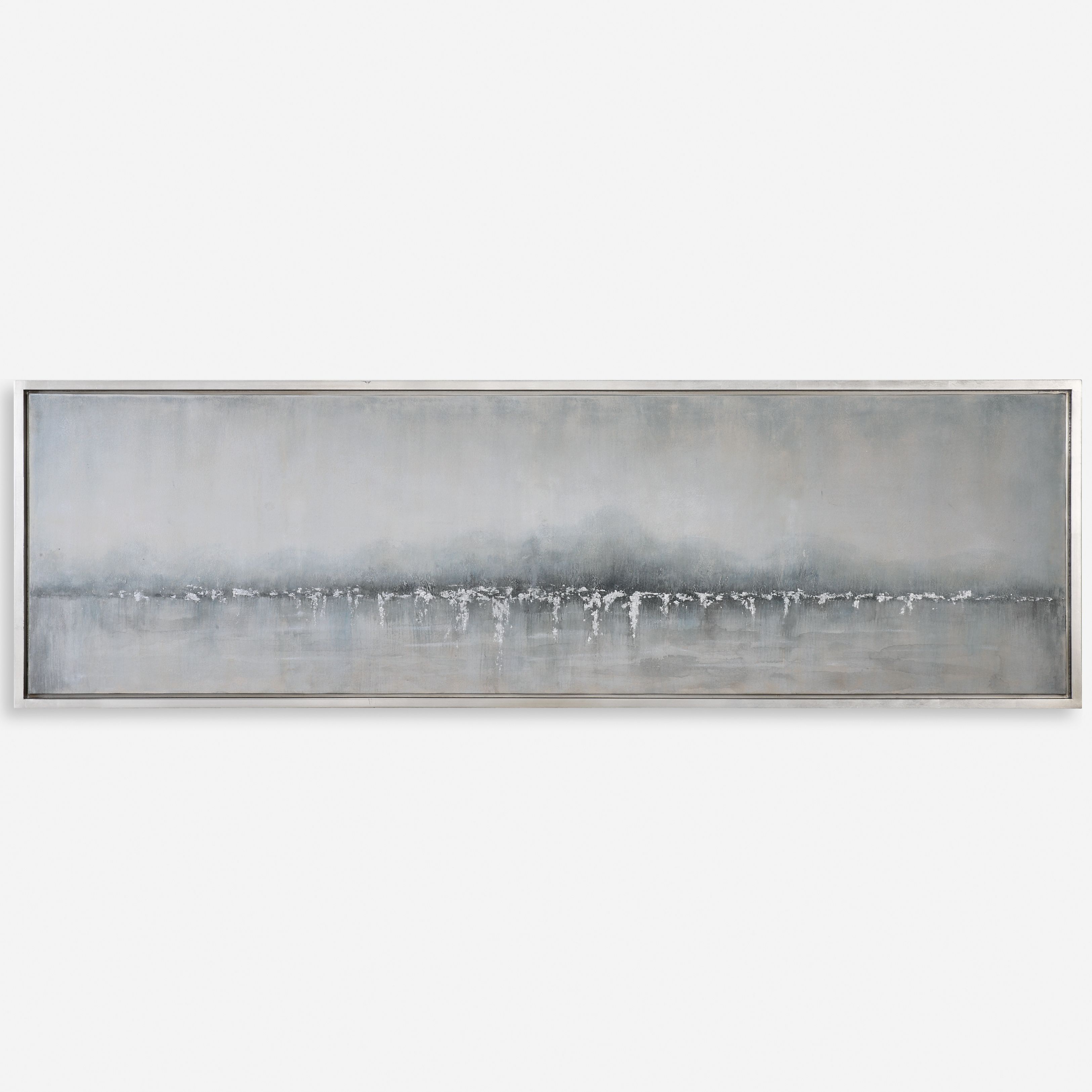 Tides Edge Abstract Art, Painting by Uttermost, 21.37" width x 71.37" height x 1.5" depth View 1