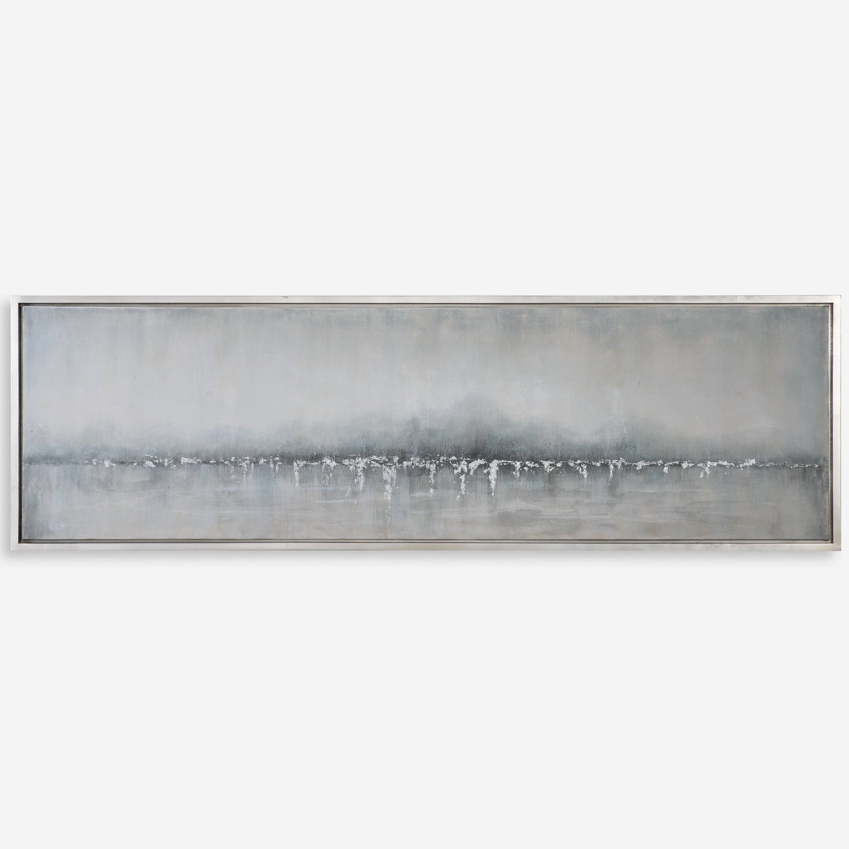 Tides Edge Abstract Art, Painting by Uttermost, 21.37" width x 71.37" height x 1.5" depth View 1
