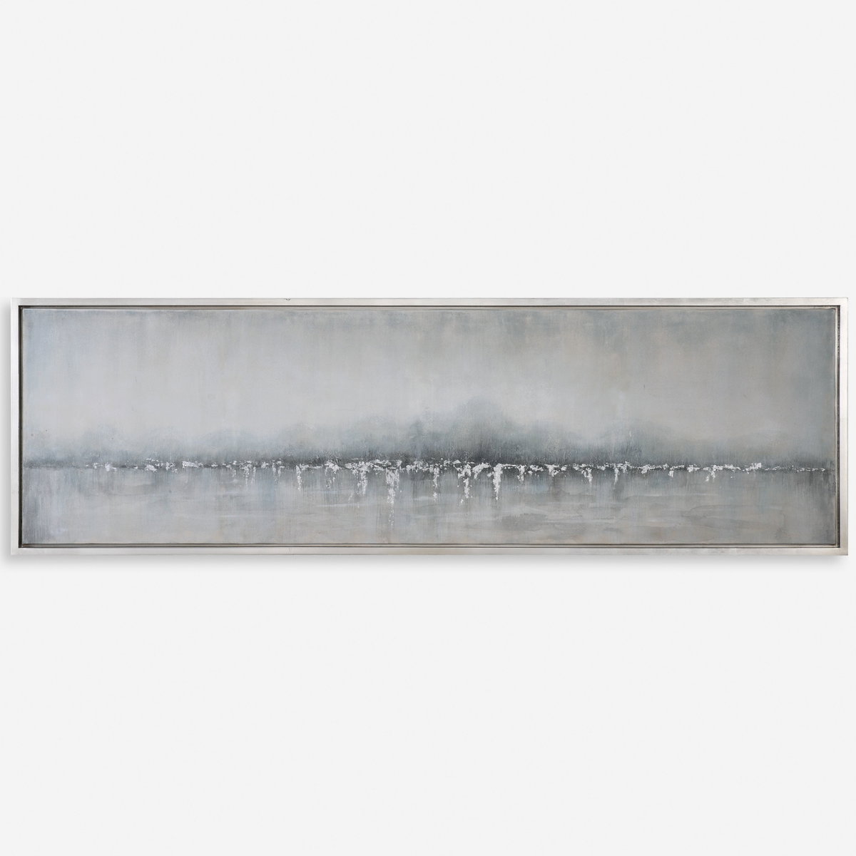 Tides Edge Abstract Art, by Uttermost, 21.37" width x 71.37" height x 1.5" depth View 1
