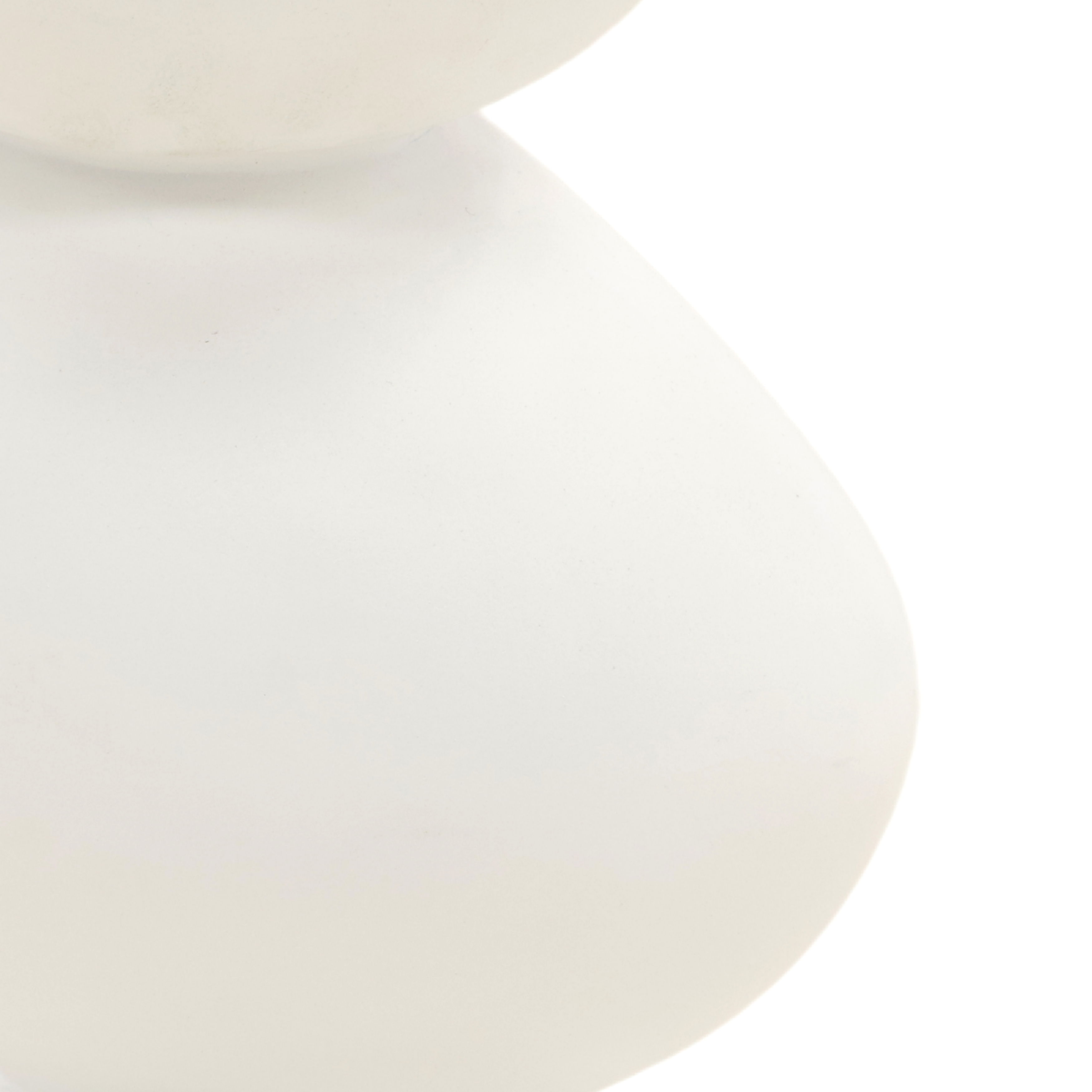 Serenade End Table White, Side & End Table by Dovetail, 11.5" width x 21.75" height x 11.5" diameter x 11.5" depth View 3