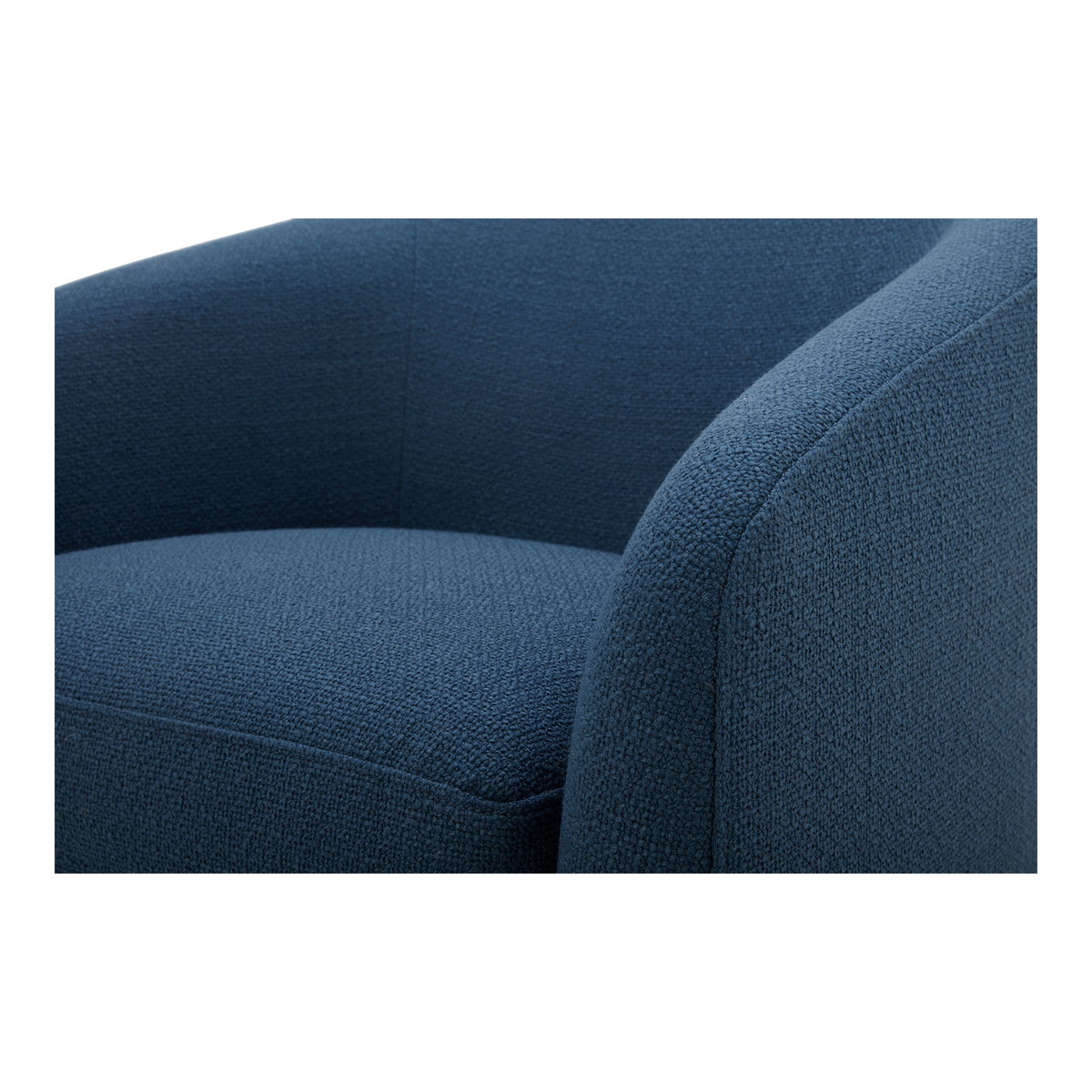Oscy Swivel Chair Dark Atlantic, Accent Chair by Moe's Home, 31" width x 28" height x 31" depth View 6